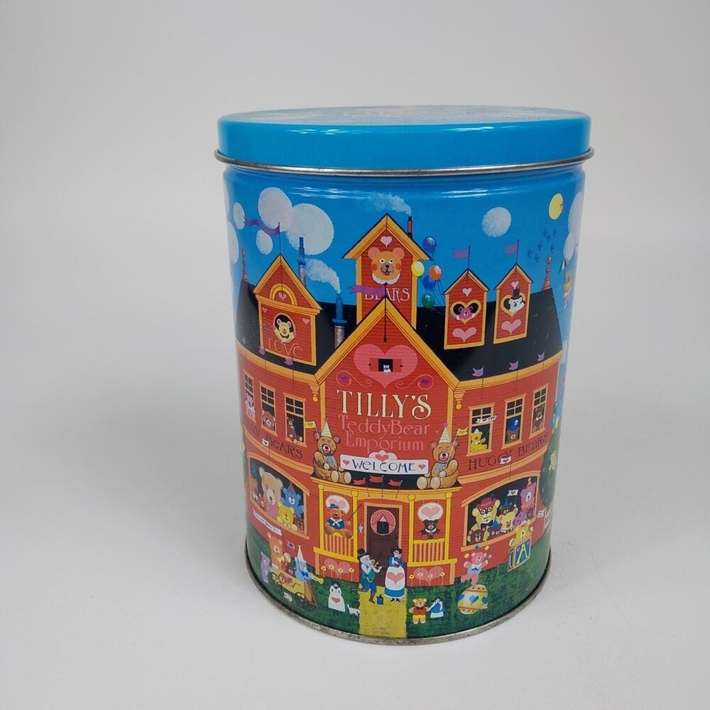 Vintage Tilly's Teddy Bear Emporium Tin Huggy‎ Bears Lovey Bears